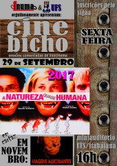 cartaz cine bicho itabaiana NATUREZA